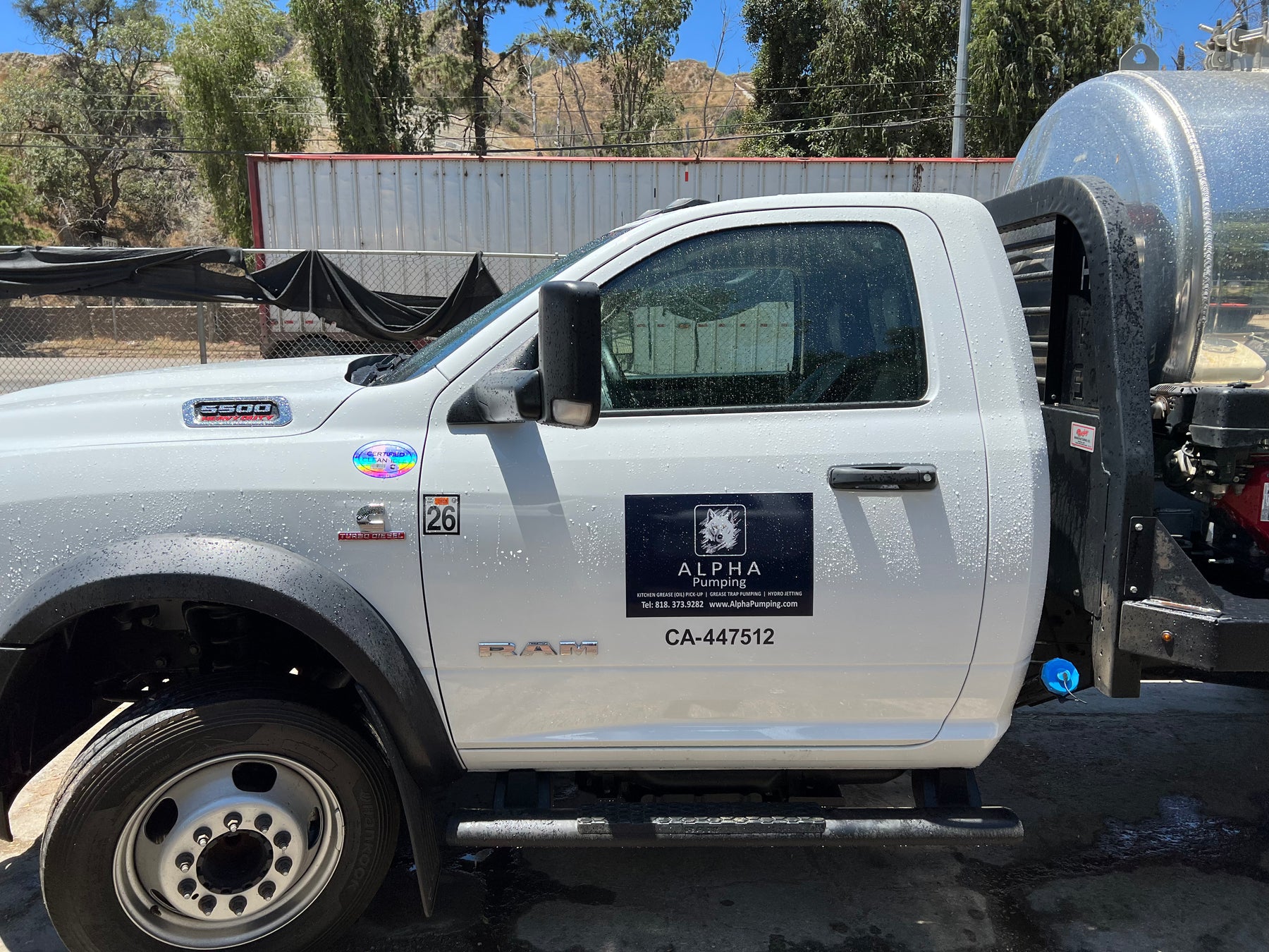 Grease Interceptor Services Truck